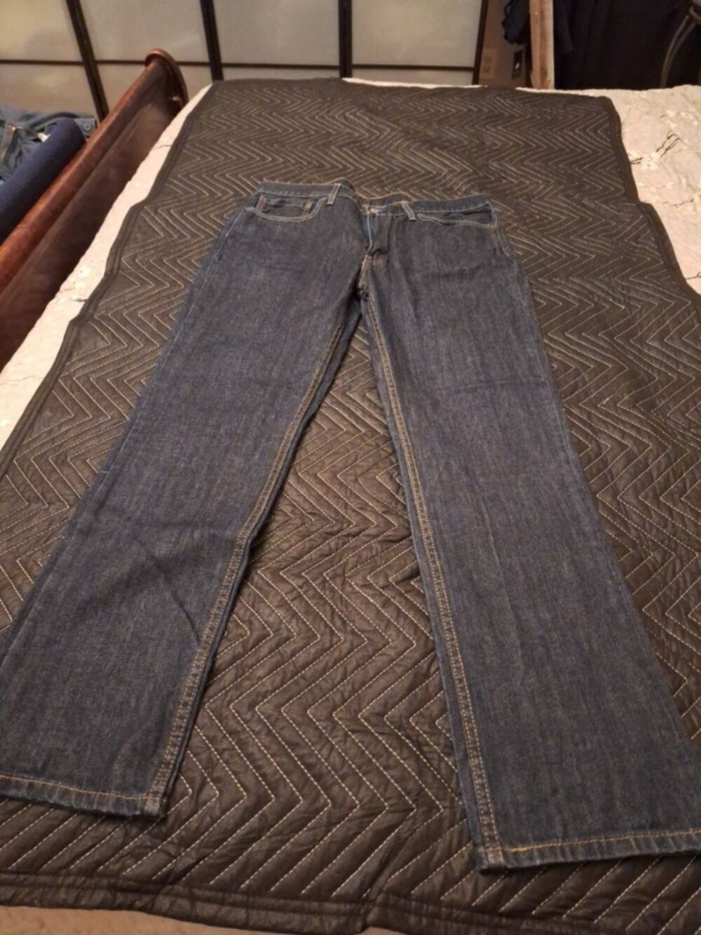 Levi’s 514 Straight Fit Jeans Men’s W38 L34 Blue Denim Regular Fit Pants